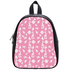 Seahorse Pattern School Bags (small)  by Valentinaart