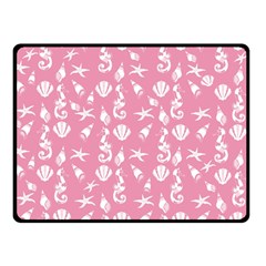 Seahorse Pattern Double Sided Fleece Blanket (small) 