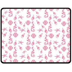 Seahorse Pattern Fleece Blanket (medium) 