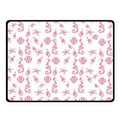 Seahorse Pattern Double Sided Fleece Blanket (small) 