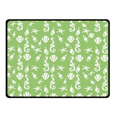 Seahorse Pattern Double Sided Fleece Blanket (small) 