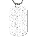 Seahorse pattern Dog Tag (One Side) Front