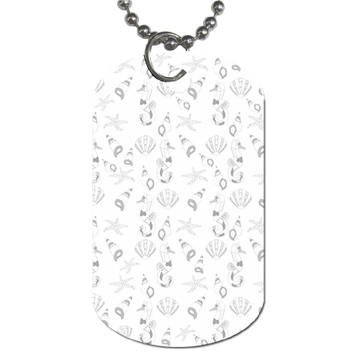 Seahorse pattern Dog Tag (One Side)