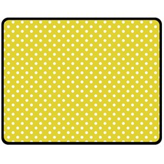 Polka Dots Fleece Blanket (medium)  by Valentinaart