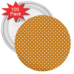 Polka Dots 3  Buttons (100 Pack)  by Valentinaart