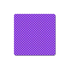 Polka Dots Square Magnet by Valentinaart