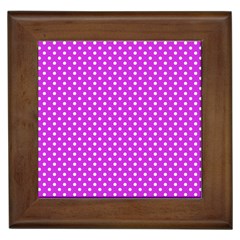 Polka Dots Framed Tiles by Valentinaart