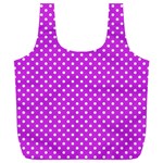 Polka dots Full Print Recycle Bags (L)  Front