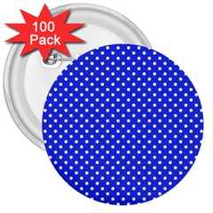 Polka Dots 3  Buttons (100 Pack)  by Valentinaart