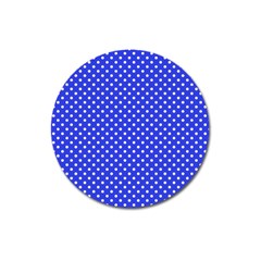 Polka Dots Magnet 3  (round) by Valentinaart