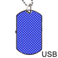 Polka Dots Dog Tag Usb Flash (two Sides)