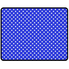 Polka Dots Double Sided Fleece Blanket (medium) 