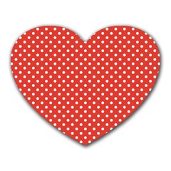 Polka Dots Heart Mousepads by Valentinaart