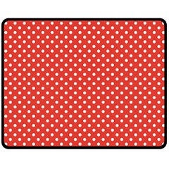 Polka Dots Double Sided Fleece Blanket (medium) 