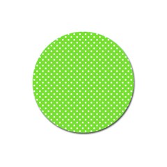 Polka Dots Magnet 3  (round) by Valentinaart