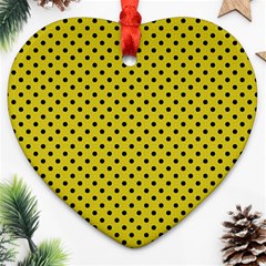 Polka Dots Heart Ornament (two Sides) by Valentinaart