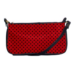 Polka Dots Shoulder Clutch Bags by Valentinaart