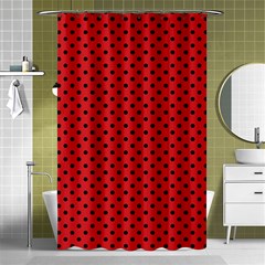 Polka Dots Shower Curtain 48  X 72  (small)  by Valentinaart