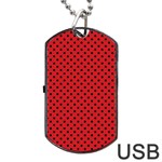 Polka dots Dog Tag USB Flash (Two Sides) Front