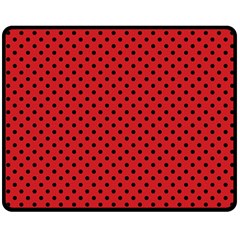 Polka Dots Double Sided Fleece Blanket (medium) 