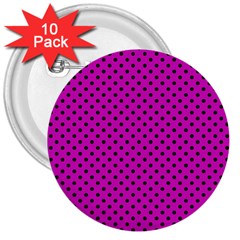 Polka Dots 3  Buttons (10 Pack)  by Valentinaart