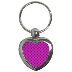 Polka Dots Key Chains (heart) 