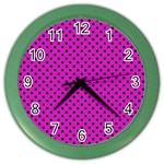 Polka dots Color Wall Clocks Front