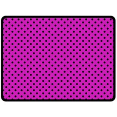 Polka Dots Fleece Blanket (large) 