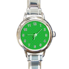 Polka Dots Round Italian Charm Watch by Valentinaart