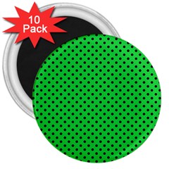 Polka Dots 3  Magnets (10 Pack)  by Valentinaart