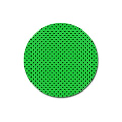 Polka Dots Magnet 3  (round) by Valentinaart