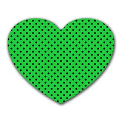 Polka Dots Heart Mousepads