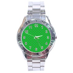 Polka Dots Stainless Steel Analogue Watch by Valentinaart