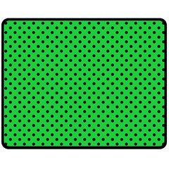 Polka Dots Double Sided Fleece Blanket (medium) 