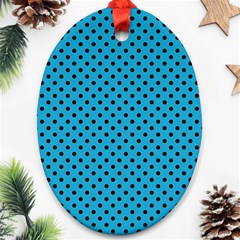 Polka dots Oval Ornament (Two Sides)