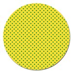 Polka dots Magnet 5  (Round) Front