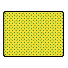 Polka Dots Double Sided Fleece Blanket (small) 