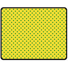 Polka Dots Double Sided Fleece Blanket (medium) 