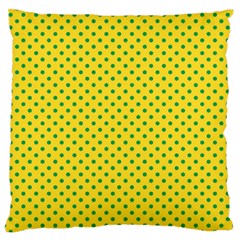 Polka Dots Large Flano Cushion Case (two Sides)