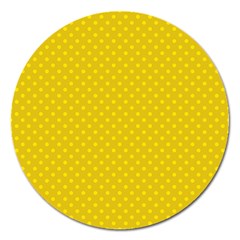 Polka Dots Magnet 5  (round) by Valentinaart