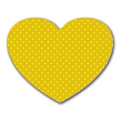 Polka Dots Heart Mousepads