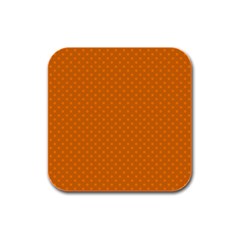 Polka Dots Rubber Square Coaster (4 Pack)  by Valentinaart