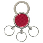 Polka dots 3-Ring Key Chains Front