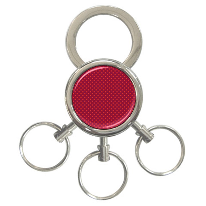 Polka dots 3-Ring Key Chains