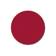 Polka Dots Magnet 3  (round) by Valentinaart