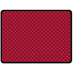 Polka Dots Fleece Blanket (large) 