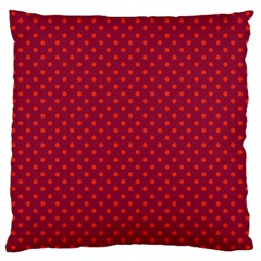 Polka Dots Large Cushion Case (one Side) by Valentinaart