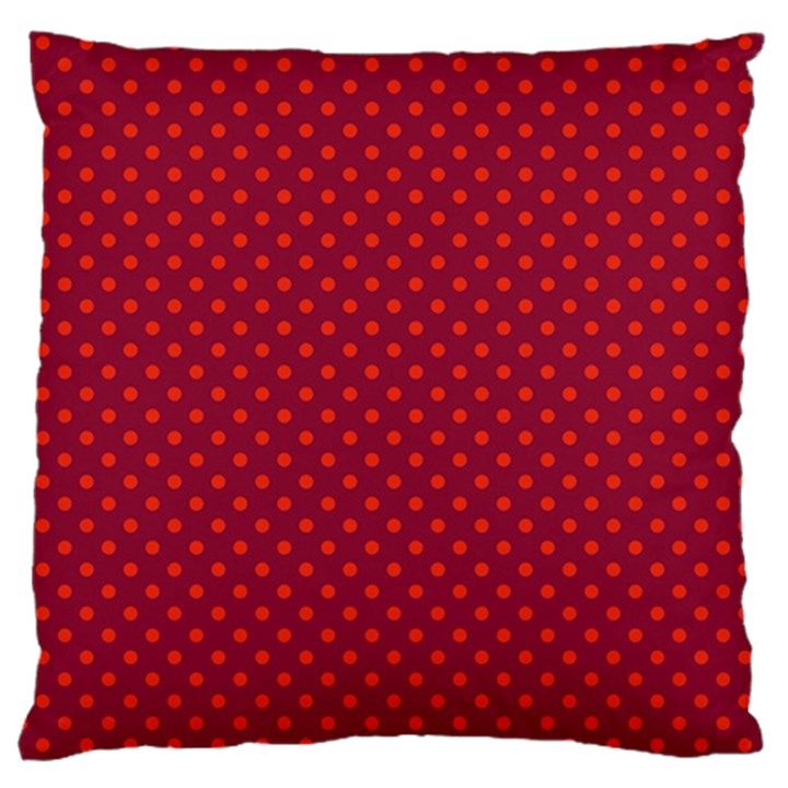 Polka dots Large Cushion Case (One Side)