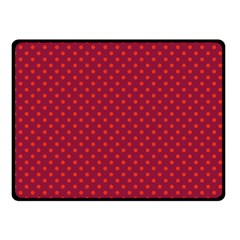 Polka Dots Double Sided Fleece Blanket (small) 