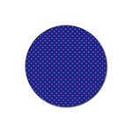 Polka dots Rubber Coaster (Round)  Front